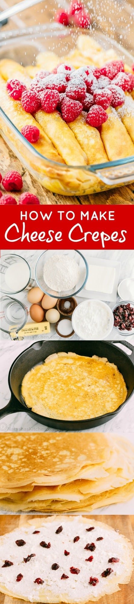 Making cheese crepes is easier than you think! All you need is a blender and non-stick skillet to make the best crepes filled with cheese.