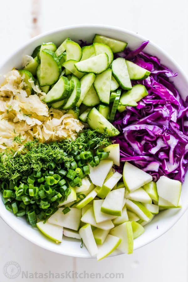 Red Cabbage Slaw Ingredients