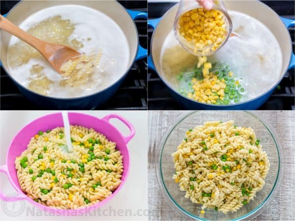 The secret ingredient in this Creamy Avocado Pasta Salad recipe will shock you! This avocado pasta salad is easy, creamy, vibrant, fresh and so satisfying! | natashaskitchen.com