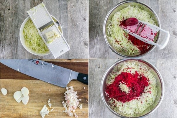 Marinated Cabbage and Beet Salad | natashaskitchen.com 