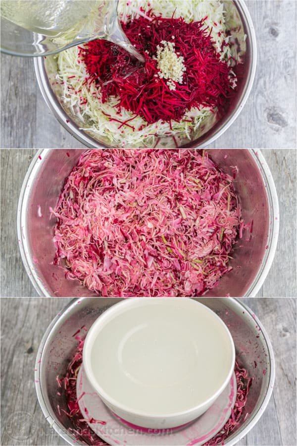 Marinated Cabbage and Beet Salad | natashaskitchen.com 