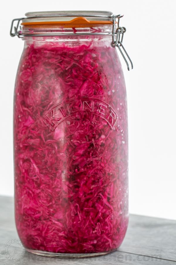 Marinated Cabbage and Beet Salad | natashaskitchen.com 