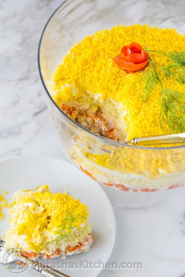 Momosa Salad Recipe ( A must-try Layered Tuna Salad) from @natashaskitchen