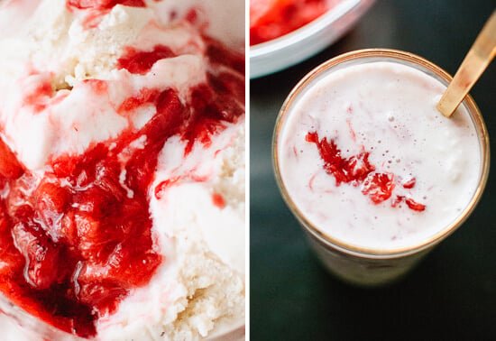 strawberry rhubarb ice cream