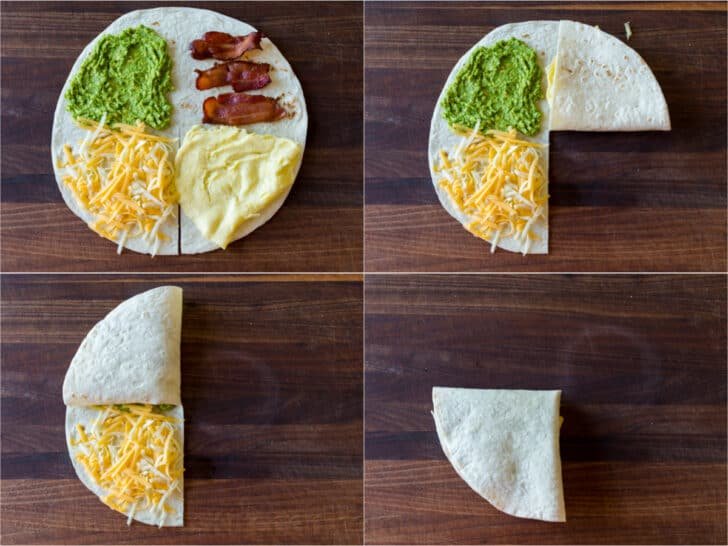 This EASY Breakfast Tortilla Fold technique went viral on TikTok and it's genius. It takes a regular Tortilla Breakfast Wrap to the next level. Step by step how to assemble and fold tiktok breakfast tortilla