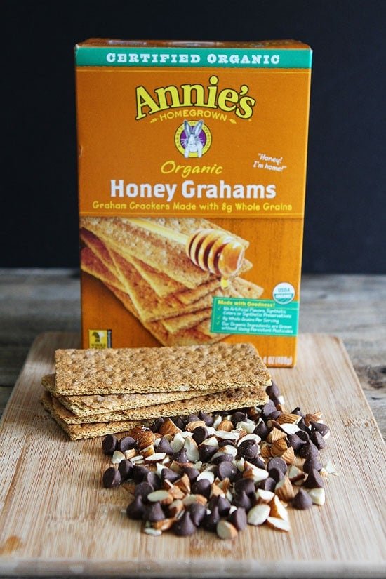 Easy Graham Cracker Toffee Recipe on twopeasandtheirpod.com Easy Graham Cracker Toffee Recipe