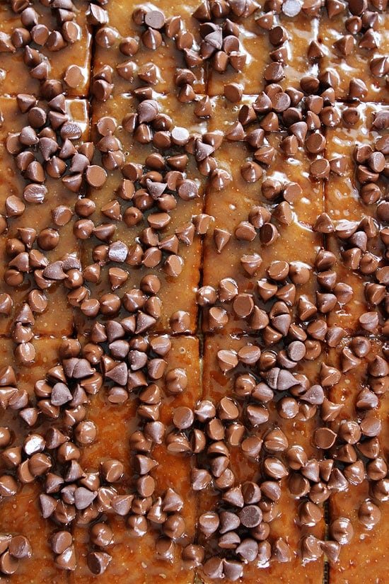 Easy Graham Cracker Toffee Recipe on twopeasandtheirpod.com This toffee is SO easy to make! We make it every holiday season. Easy Graham Cracker Toffee Recipe