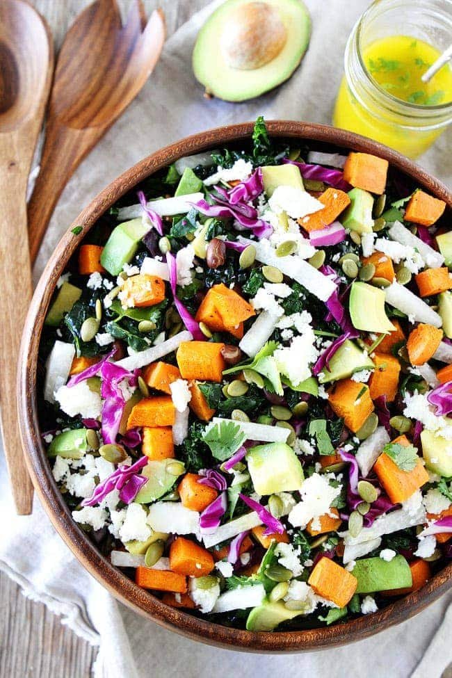 Sweet Potato and Black Bean Kale Salad Recipe