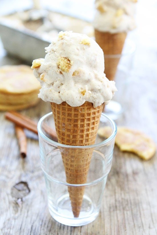 No Churn Cinnamon Snickerdoodle Ice Cream Recipe