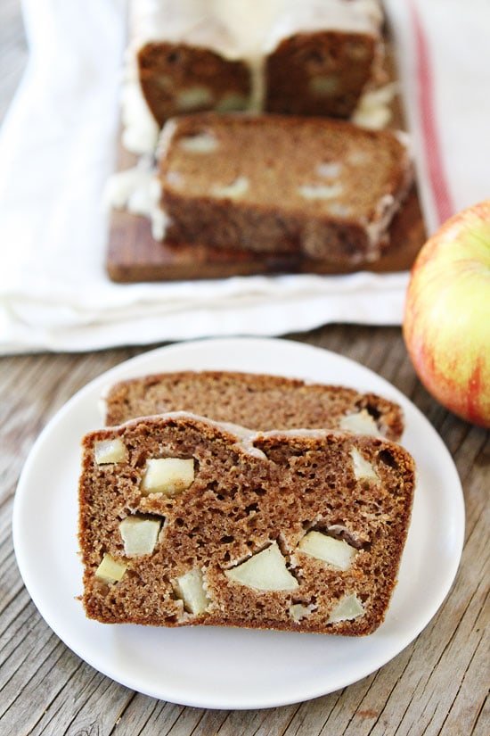 Apple Bread with Brown Butter Glaze Recipe on twopeasandtheirpod.com Love this apple bread! The brown butter glaze is amazing! #apple #bread Apple Bread with Brown Butter Glaze Recipe on twopeasandtheirpod.com