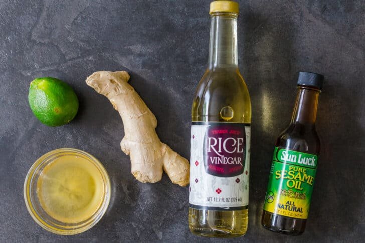 Ingredients for Asian Salad Dressing