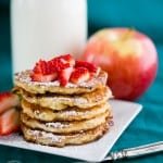 What I love about these Apple and Cottage Cheese Pancakes (besides being delicious), is they're so quick and easy to make. So fluffy, you have to make them!