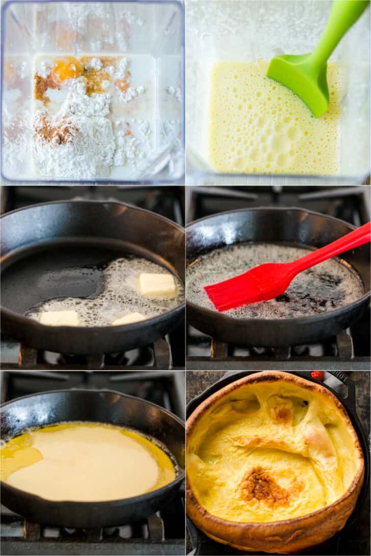 step by step how to make german pancakes in blender 
