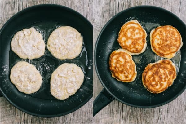 Apple and cheese pancakes are so light and fluffy. Serve these Ukrainian cheese pancakes with jam and sour cream for an unforgettable breakfast!