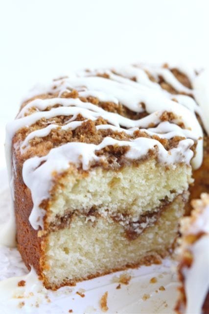 Greek Yogurt Coffee Cake Recipe on twopeasandtheirpod.com #recipe #cake