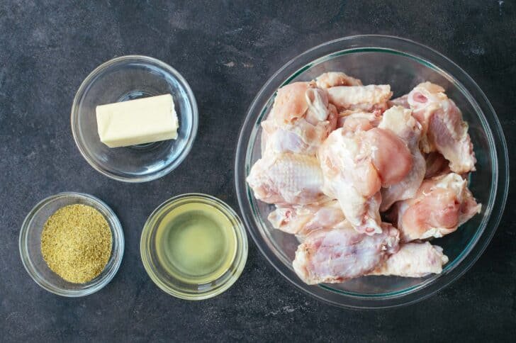 There's nothing like the citrusy and peppery flavor of Baked Lemon Pepper Wings. Whether you're hosting a casual group for dinner or just a chicken wing aficionado, these easy baked wings are sure to please. Ingredients for lemon pepper wings.