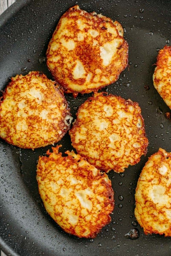 These are classic old world potato pancakes with a surprise inside! Mom always made these draniki growing up. Yummy for breakfast, lunch or dinner!