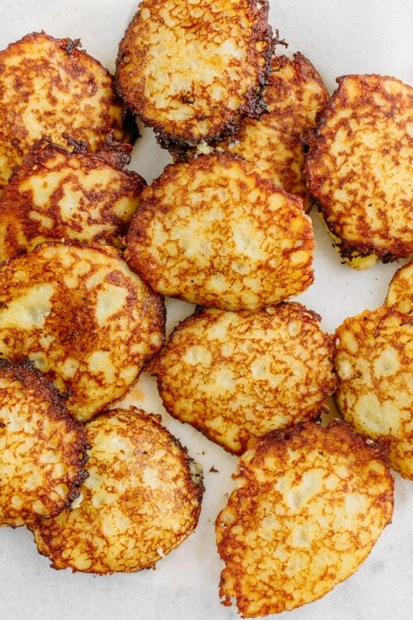 These are classic old world potato pancakes with a surprise inside! Mom always made these draniki growing up. Yummy for breakfast, lunch or dinner!