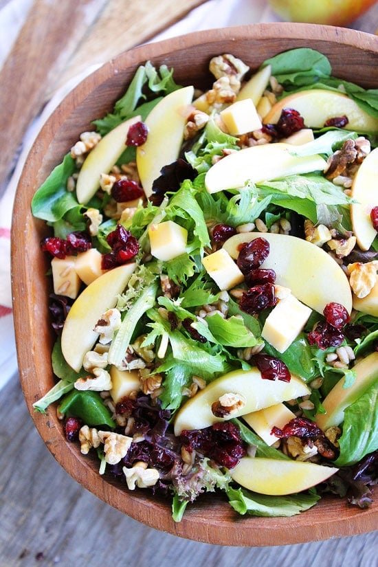 Apple, Gouda, and Farro Salad Recipe on twopeasandtheirpod.com The perfect salad for fall! Apple, Gouda, and Farro Salad Recipe