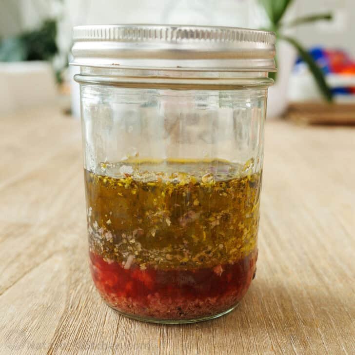 Greek Pasta Salad is a fresh, flavorful, and satisfying dish that brings a burst of Mediterranean flavor to any table. Perfect for any occasion and sure to please. The best homemade Greek salad dressing in a mason jar