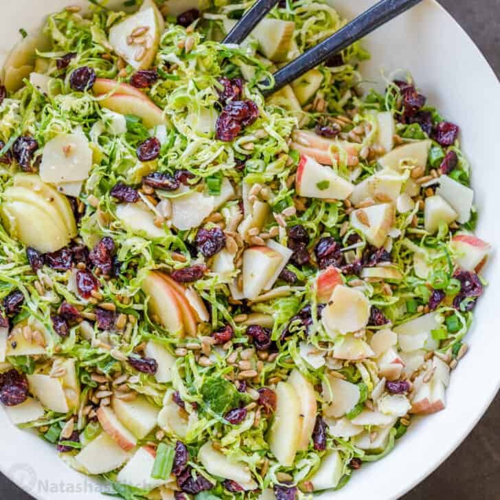 shaved Brussels sprouts salad