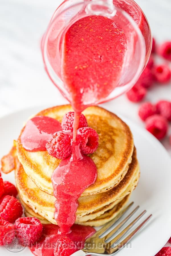 Raspberry Maple Syrup - So easy! Makes any breakfast feel like a special occasion! @natashaskitchen