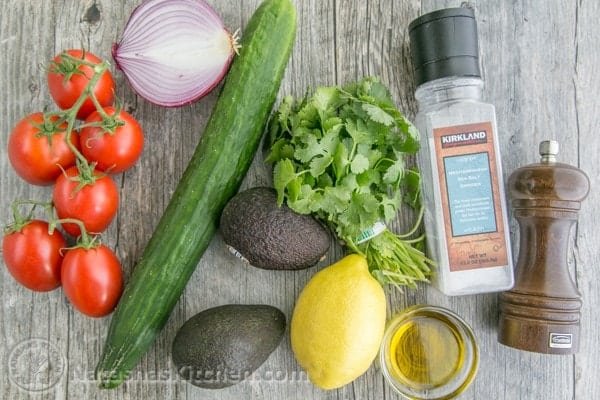 This Cucumber Tomato Avocado Salad recipe is a keeper! Easy, Excellent Salad