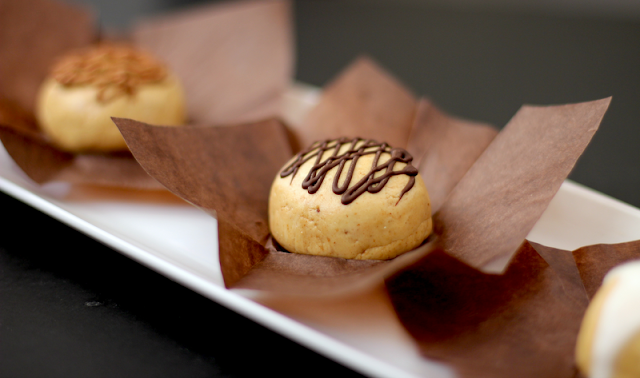 Healthy Peanut Butter Surprise Power Bonbons, made THREE ways! Rich, sweet, and uber fudgy, these peanut butter energy bites will fuel your day!