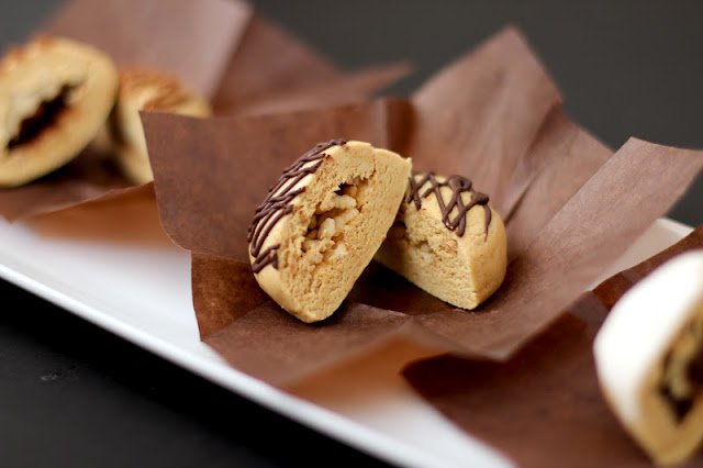 Healthy Peanut Butter Surprise Power Bonbons, made THREE ways! Rich, sweet, and uber fudgy, these peanut butter energy bites will fuel your day!