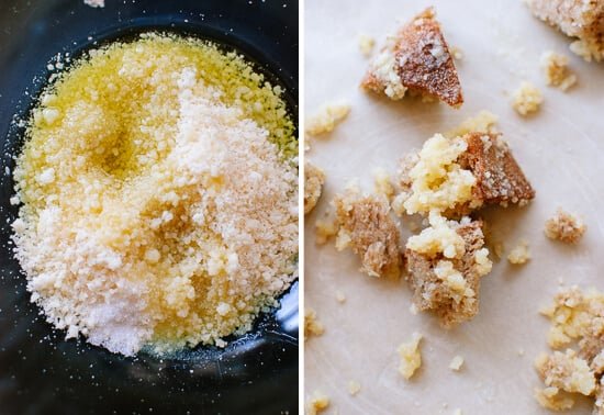 Parmesan croutons