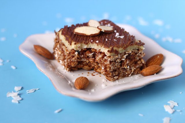 Healthy Almond Joy Krispy Treats