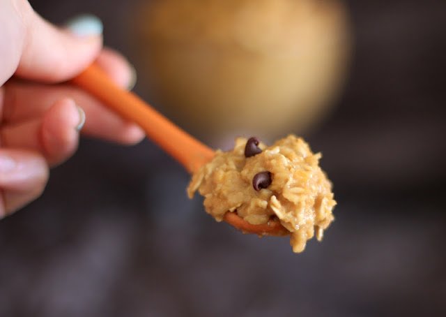 Healthy Peanut Butter Butterscotch Oatmeal Cookie Dough - DWB