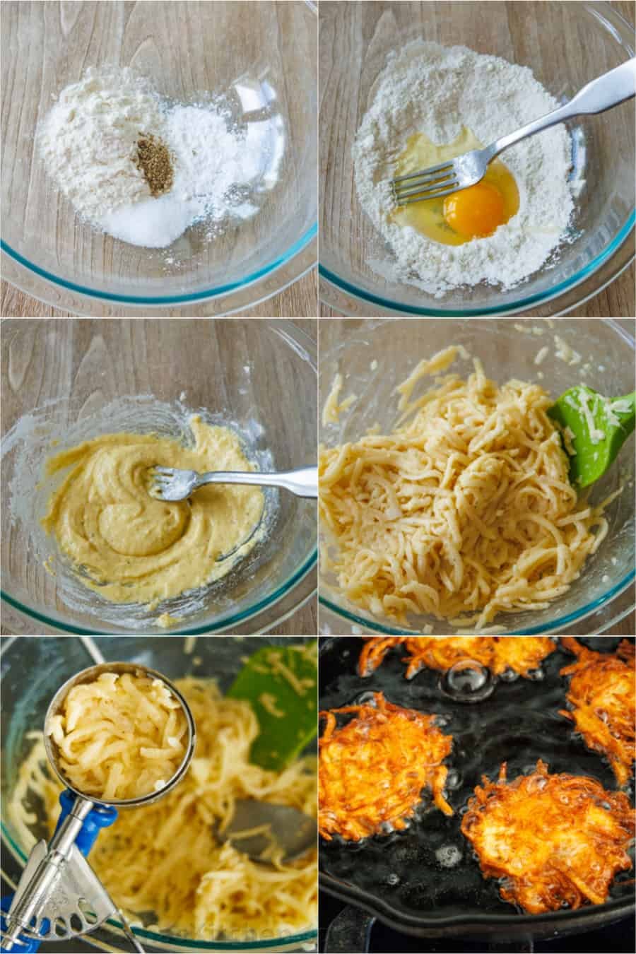 Latke recipe, step by step instructions How to make latkes, step by step