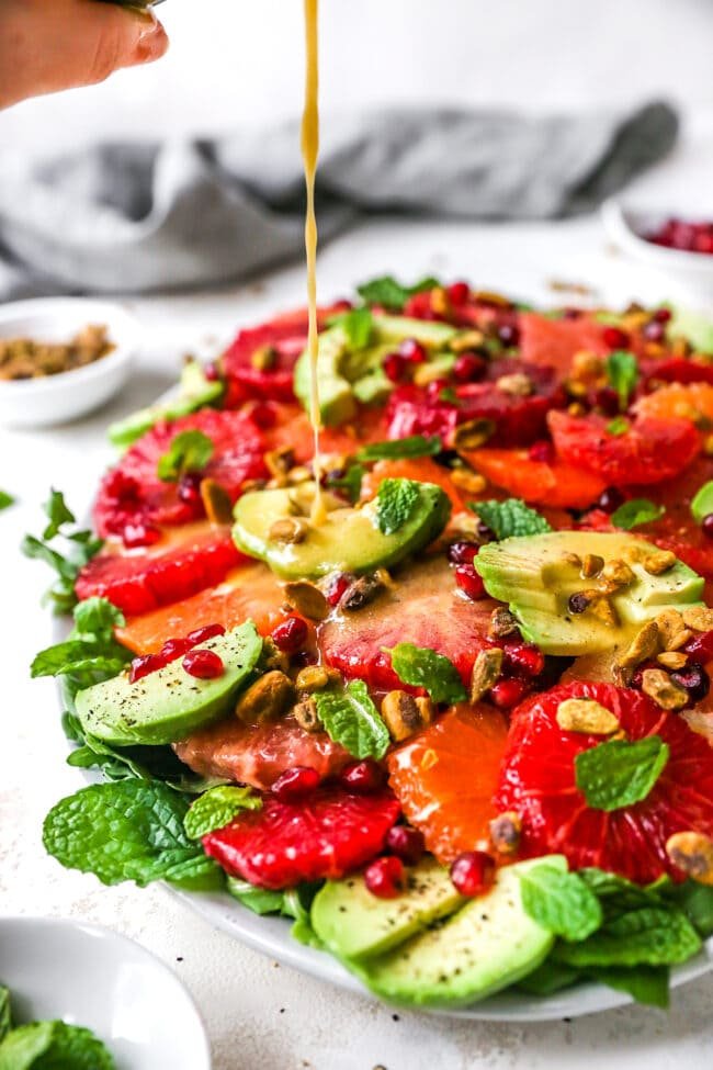 citrus salad with dressing