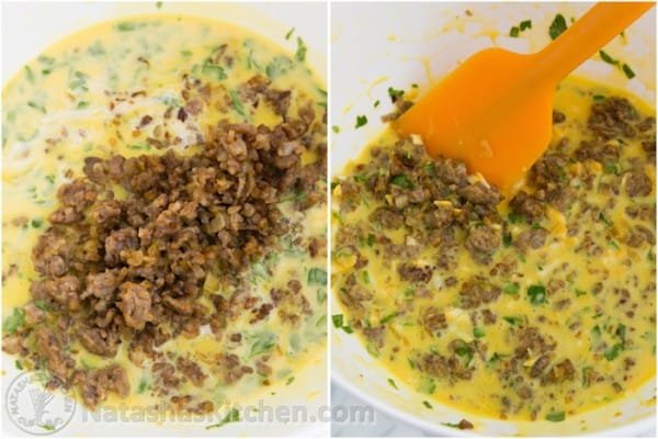 Breakfast Potato Sausage and Egg Skillet-7