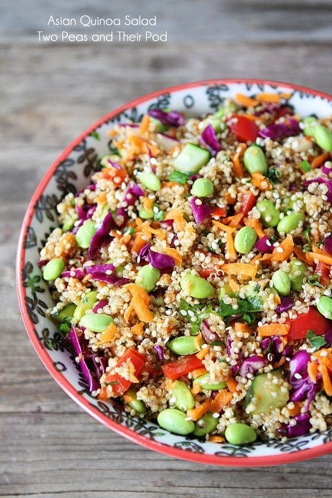 Asian Quinoa Salad Recipe A quick and healthy salad that is great for lunch or dinner.