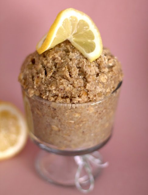 Healthy Lemon Shortbread Cookie Dough - Desserts with Benefits
