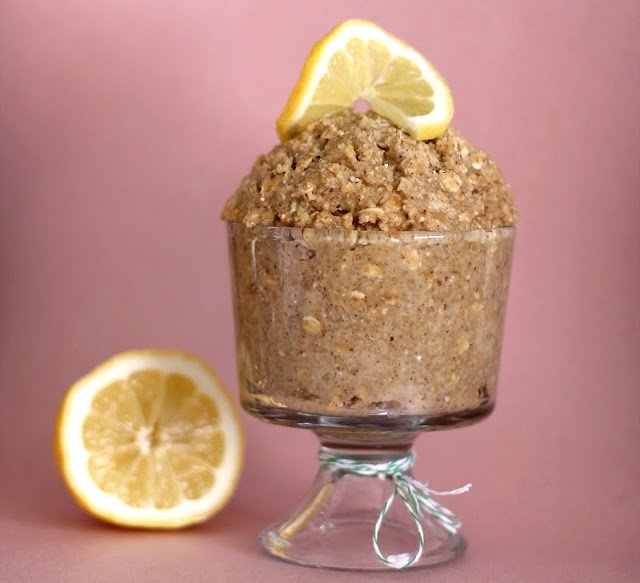 Healthy Lemon Shortbread Cookie Dough - Desserts with Benefits
