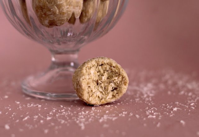 Healthy Coconut Shortbread Truffles - Desserts with Benefits