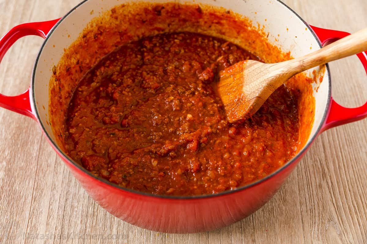 Meat Sauce for baked ziti