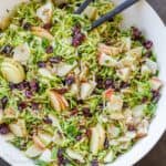 shaved Brussels sprouts salad