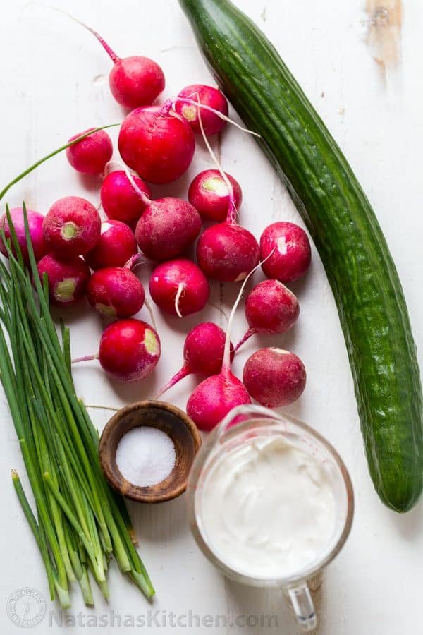 Radish recipes ingredients for cucumber radish salad