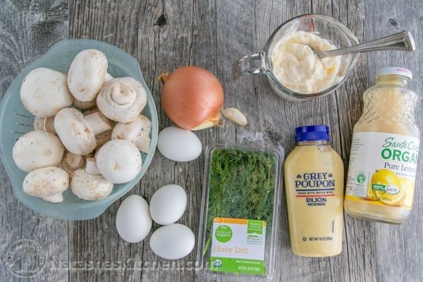 Mushroom and Egg Salad