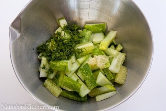 This fresh Cucumber Salad is light, refreshing, and vibrant in flavor. This super fast dish makes a great side to any meal.