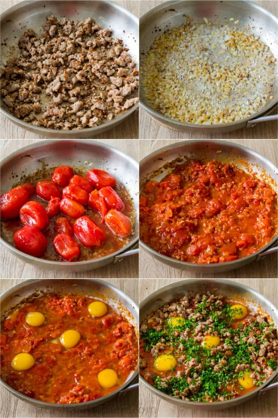 Step by step how to make Shakshuka