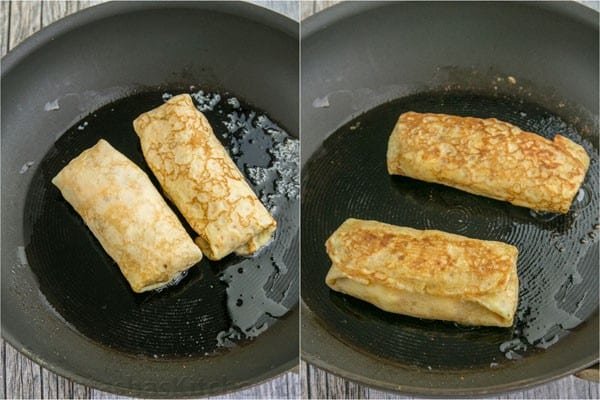 Egg, Ham and Cheese Crepe Pockets - Our son's favorite breakfast and they are freezer friendly! | natashaskitchen.com 