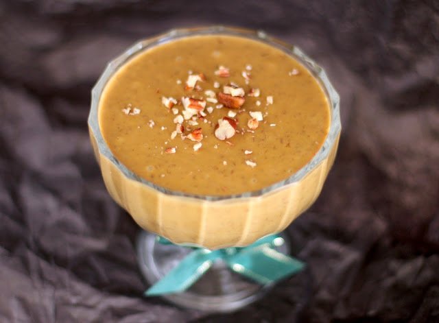 This delicious Healthy Butterscotch Mousse Pudding is made without the heavy cream, sugar, and eggs. Plus, the recipe is high protein and vegan too!