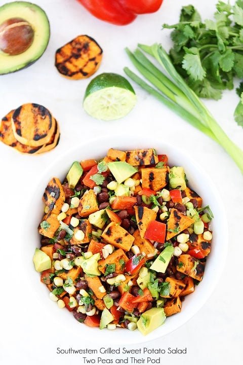 Southwestern Grilled Sweet Potato Salad on twopeasandtheirpod.com Love this summer salad! Southwestern Grilled Sweet Potato Salad on twopeasandtheirpod.com Love this summer salad!