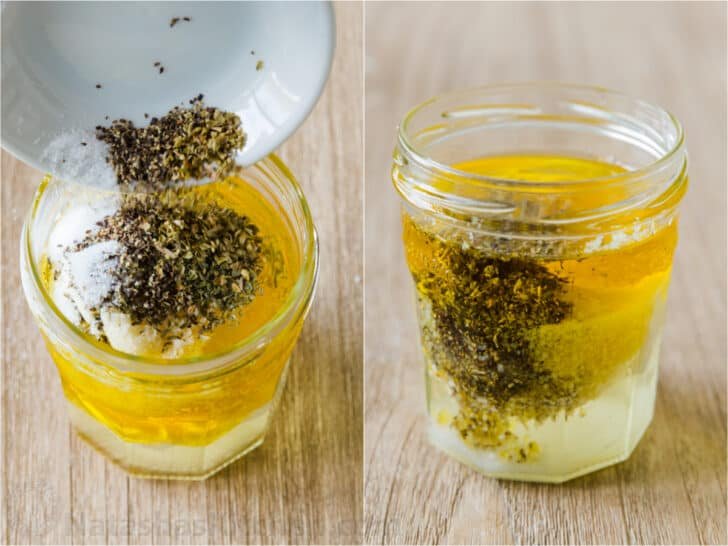How to make homemade salad dressing in a mason jar