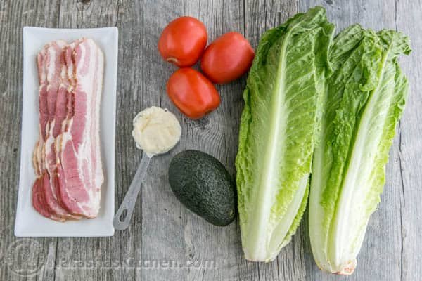 BLT Salad with Avocado from the @skinnytaste cookbook - Everything we love about a BLT in Salad form! | natashaskitchen.com 